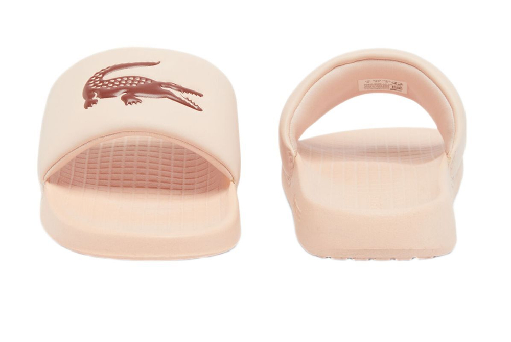 Шлепанцы Lacoste Serve Slide 1.0 - светло-розовый/бордовый