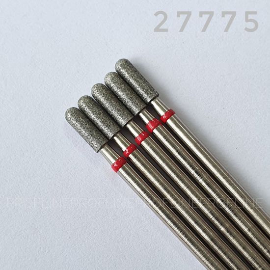 Алмазная насадка Цилиндр 025, красная насечка, Минск