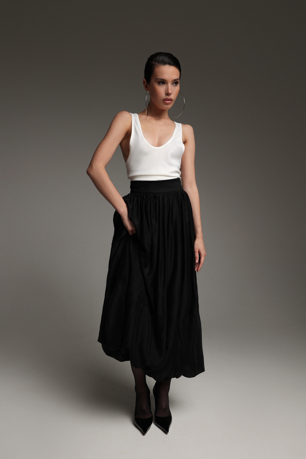 Майка атласная