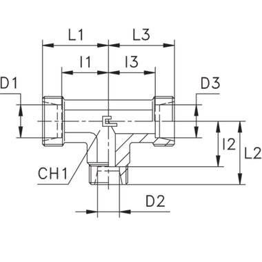 Соединение PRT DS12 16 12 (корпус)