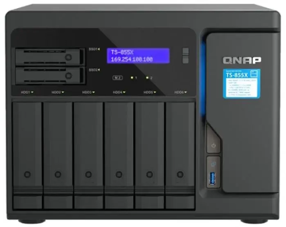 Сетевой RAID-накопитель QNAP  TS-855X-8G