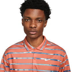 Мужское теннисное поло Nike Dri-Fit Graphic Polo M - Оранжевый