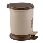 Ведро для мусора с педалью 7л цвет капучино, устойчивое