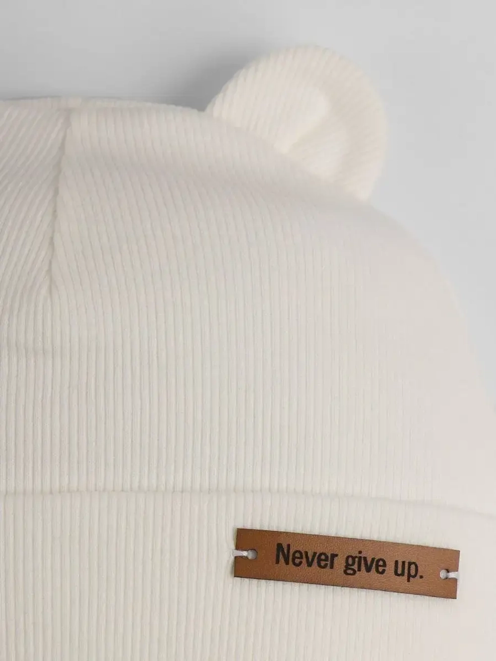 Шапка детская с ушками на осень