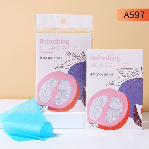 Матирующие салфетки для удаления жирного блеска,50шт.