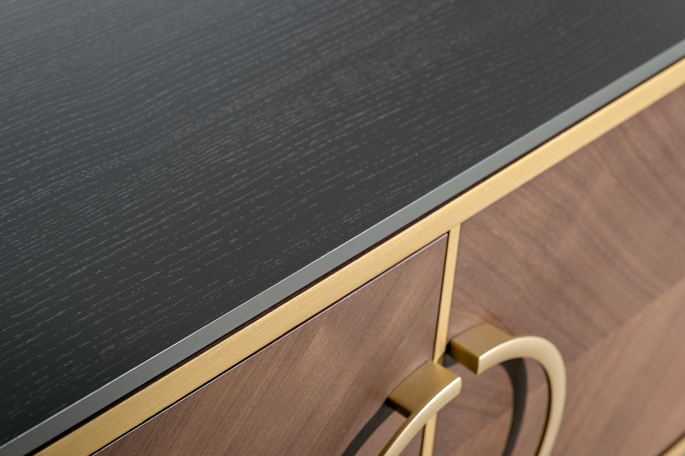 Тумба под ТВ 4-х дверная шпон 200x58x40см Garda Decor