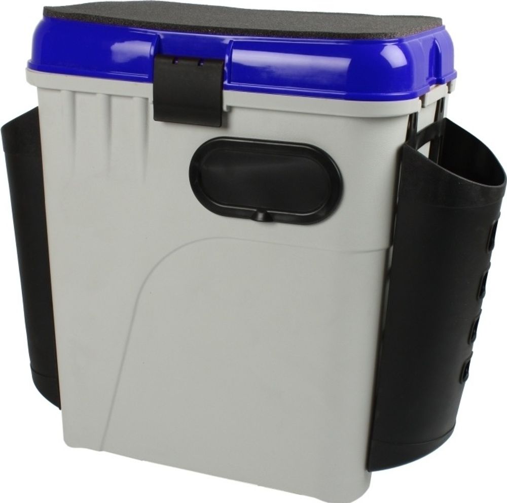 Ящик рыболовный зимний SALMO 2-х ярусный с пластиковыми карманами