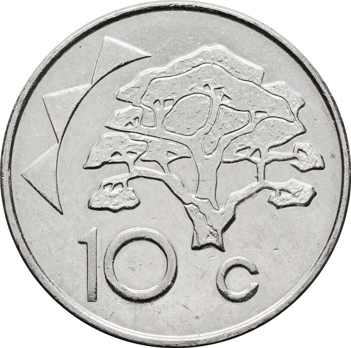 10 центов 1993-2012 Намибия