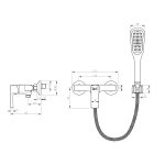 Смеситель для душа Lemark Ursus (LM7203BL)