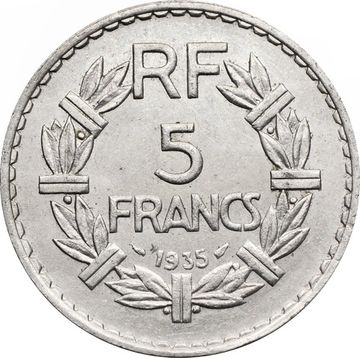 5 франков 1935 Франция