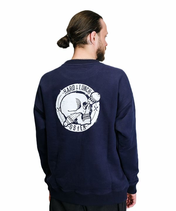 Толстовка x Ostem темно-синяя - фото 2