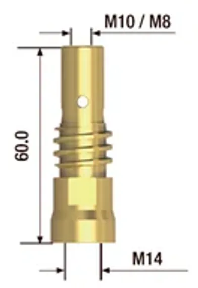Переходник Fubag с 1/4"F на елочку 6 мм