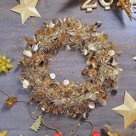 Мишура, дождик, венки