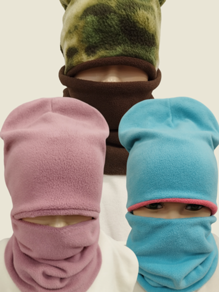 4014 Шапка и снуд флис в ассортименте (54-56)