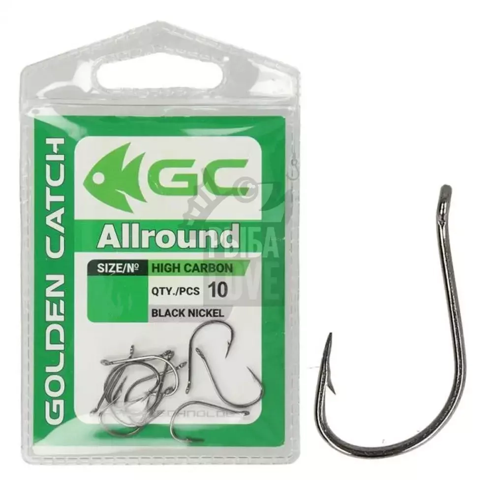 Крючок GC Allround Black Nickel 10 шт. №5-12