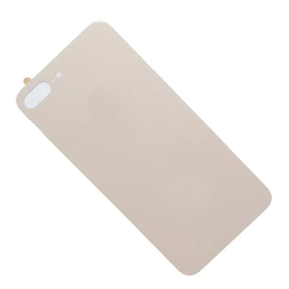 Задняя крышка для Apple iPhone 8 Plus Золото (стекло, широкий вырез под камеру, логотип) - Премиум