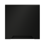 Накладка для розетки с заземлением, защитными шторками и крышкой, S70 (черный матовый)