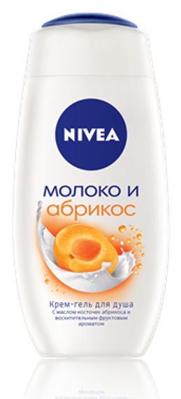 Duş geli \ Гель для душа Nivea Крем Абрикос увлажняющий с абрикосовым маслом и фруктовым ароматом 250 мл