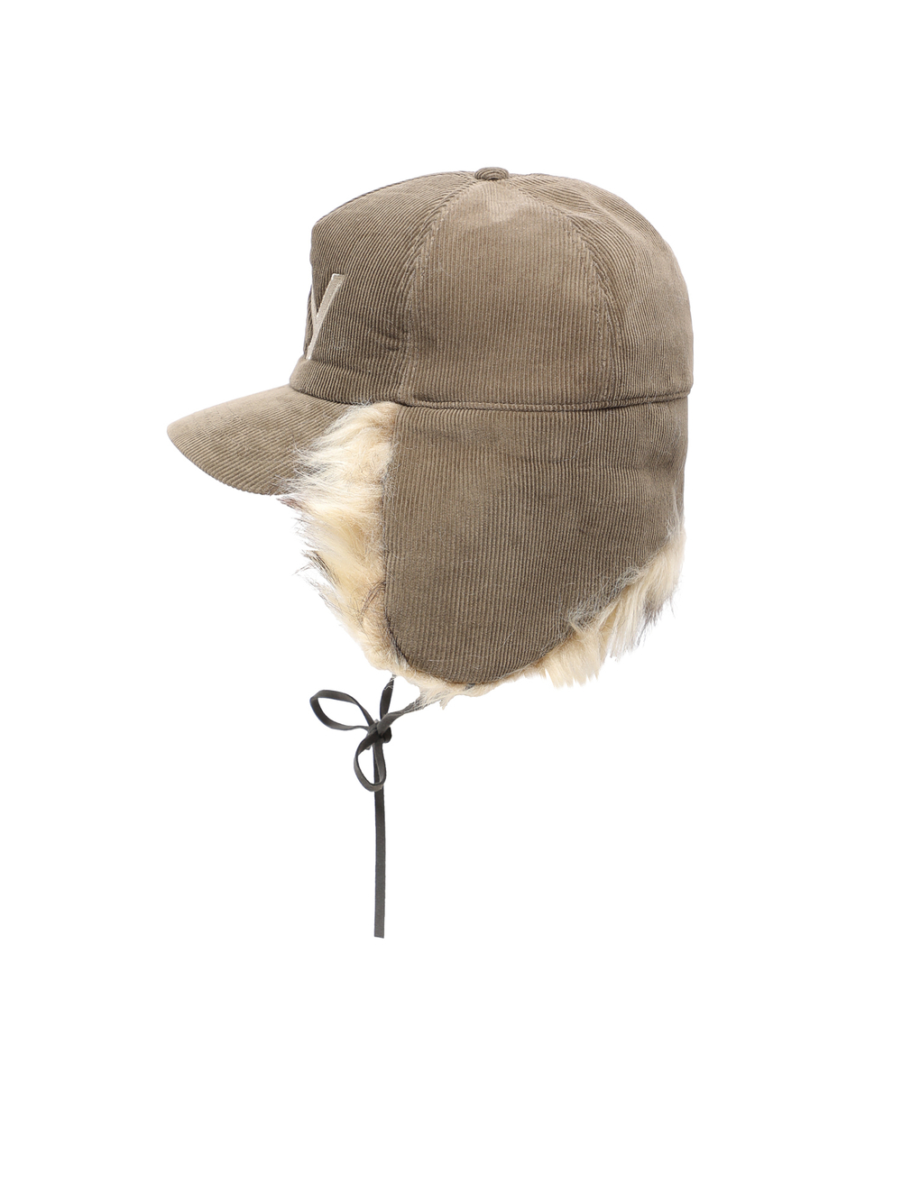 Кепка Утепленная Faux Fur Corduroy Earflap Cap