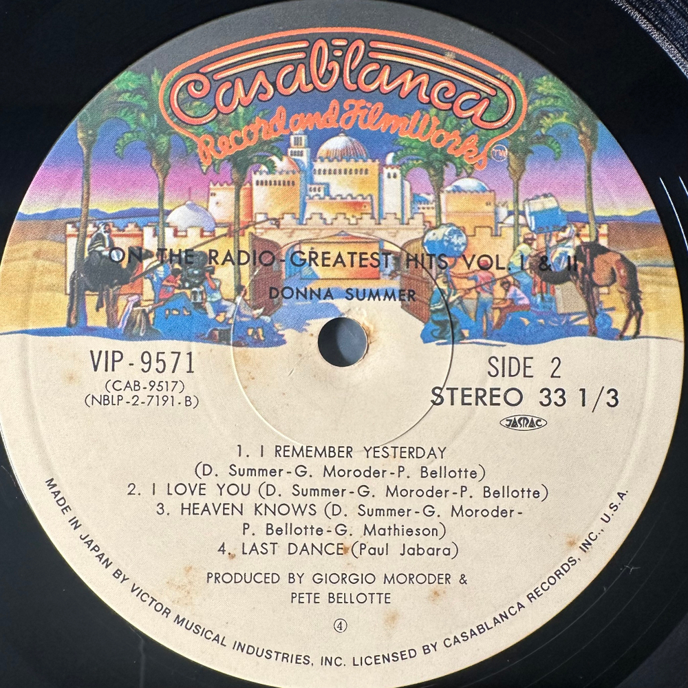 Donna Summer - On The Radio - Greatest Hits Vol. I & II 2LP (Япония 1979г.)