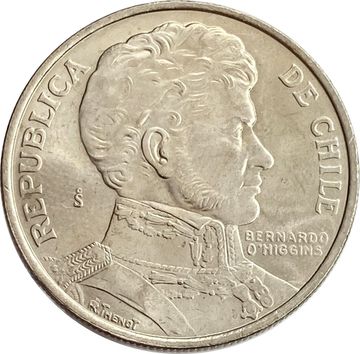 1 песо 1975 Чили