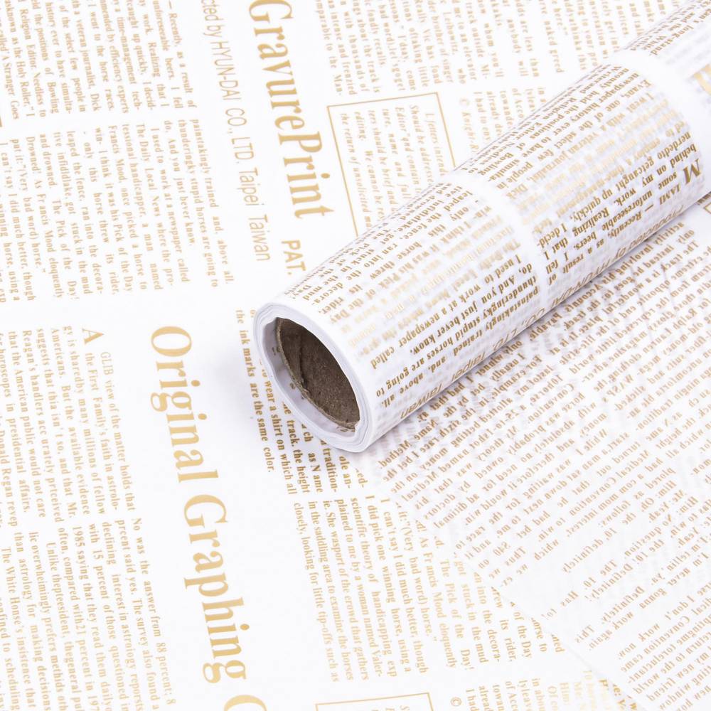 Пленка "Английская газета" 58*10м