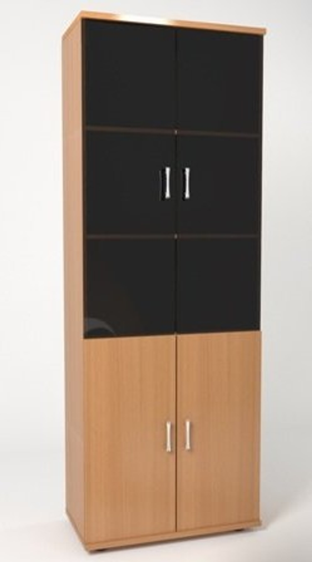 Шкаф для документов со стеклом МОНОЛИТ