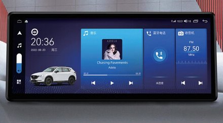 Магнитола для Mazda CX-5 2017-2024+ KF, CX-8 (поддержка Bose и 360) - Carmedia HP-M1212 монитор 12.3" QLED на Android 12, 8Гб+128Гб, CarPlay, 4G SIM-слот