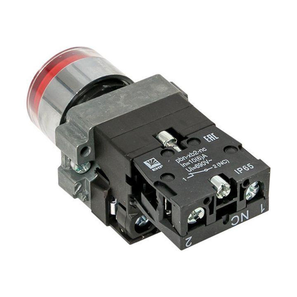 Кнопка BA42 с подсветкой 230В красн. NC IP65 PROxima EKF xb2-bw42-230-65