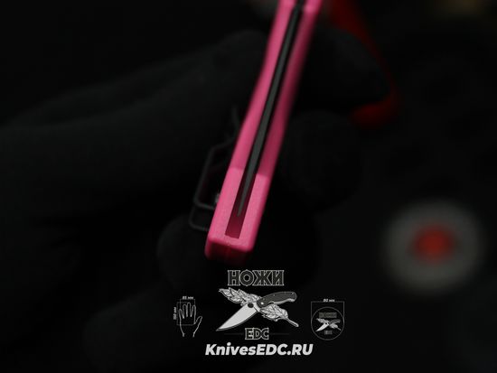 Складной нож Spyderco Dragonfly 2 FRN Pink Black Blade 28FPPNS30VBK2 c клинком из стали CPM-S30V, рукоять FRN