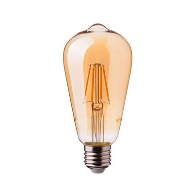 Лампа светодиодная, филамент V-TAC, E27, 6 Вт, 2200К, SKU 290