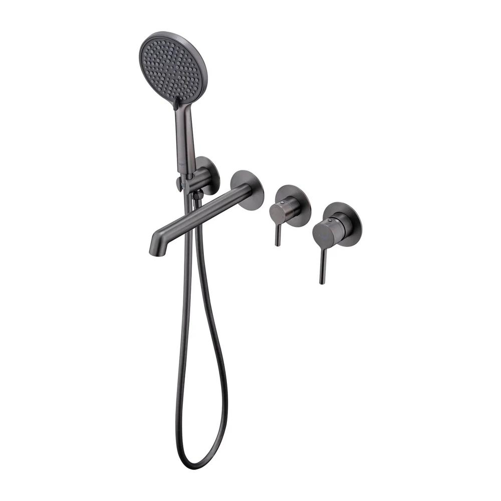 Смеситель для ванны встраиваемый Raglo R20.32.09, графит