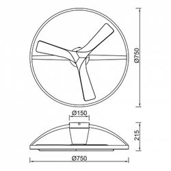 Светильник с вентилятором Mantra Nepal 9044