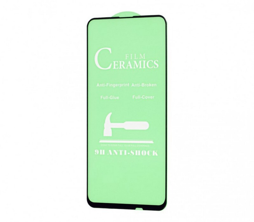 Защитное стекло Ceramics Samsung A11/M11 (черный) 9D тех.упаковка
