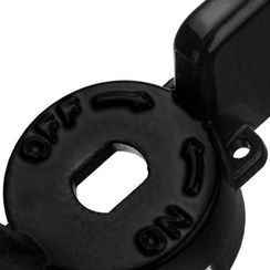 Ручка для шарового крана STOUT 1"-1"1/4 бабочка чёрная 32860