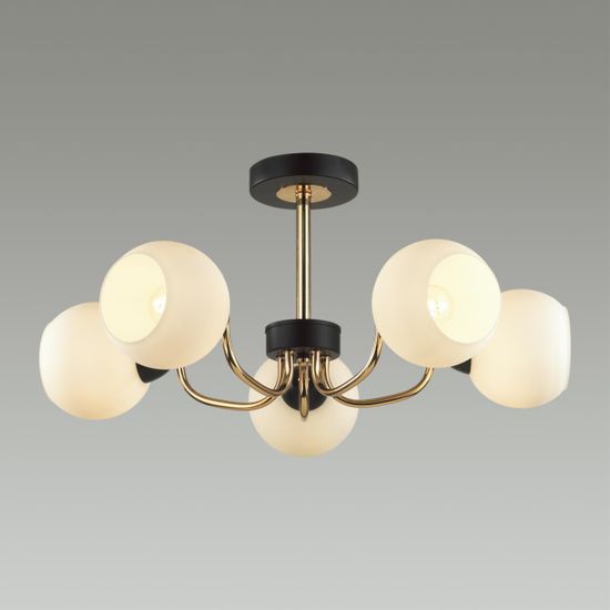 5642/5C COMFI LN23  чёрный, золотой Люстра потолочная E27 5*60W 220V BLISS