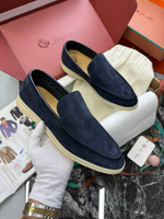 Лоферы Loro Piana вставка из кожи крокодила