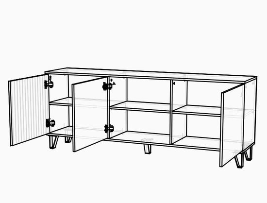 Гостиная модульная ЛИВЕРПУЛЬ-4 белый / белый глянец
