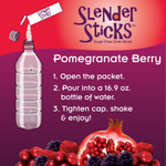 NOW Foods, Real Food, Slender Sticks™, со вкусом граната и ягод, 12 стиков по 4 г (0,14 унции)