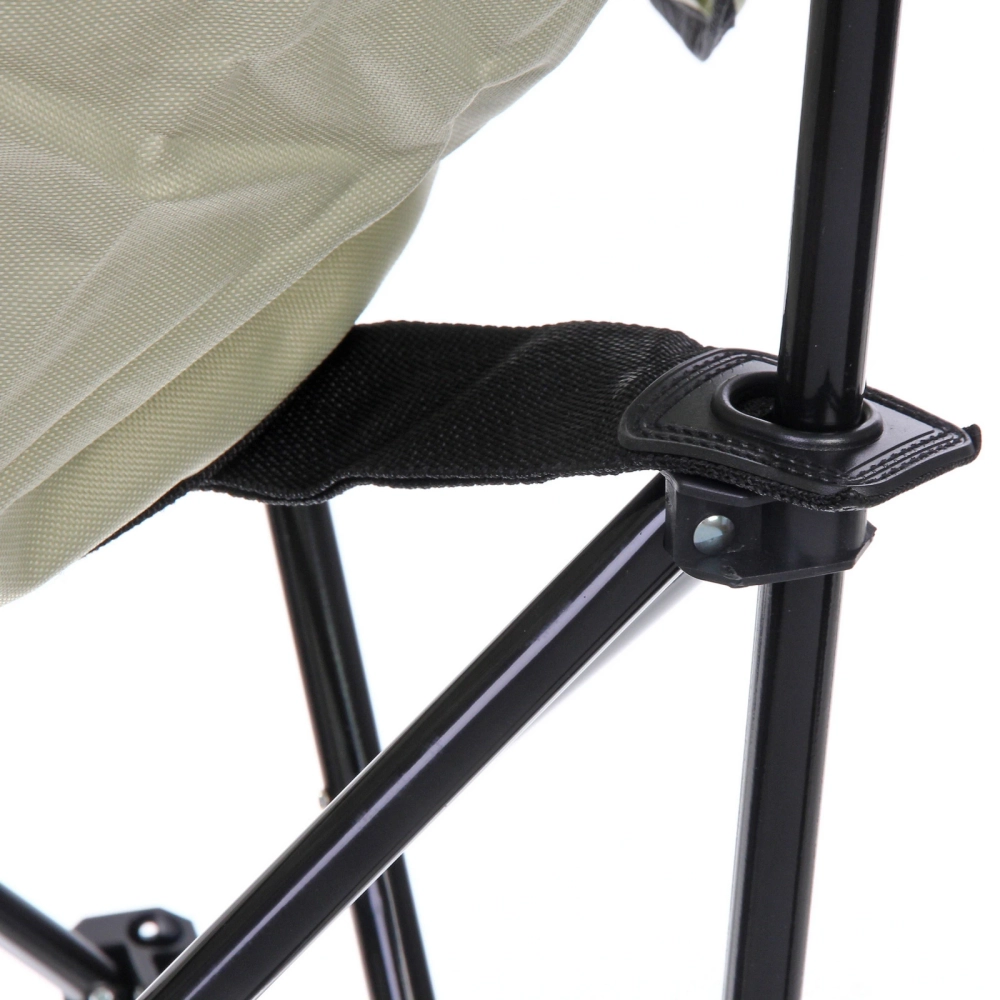 Кресло складное до 100 кг TJ-2000, 60*46*70 см, цвет: светло-серый