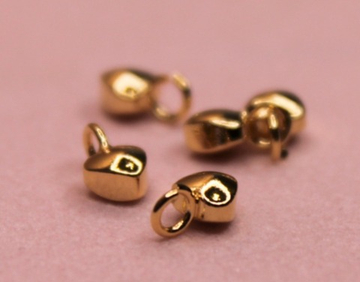 Подвеска сердце mini 5 мм позолота