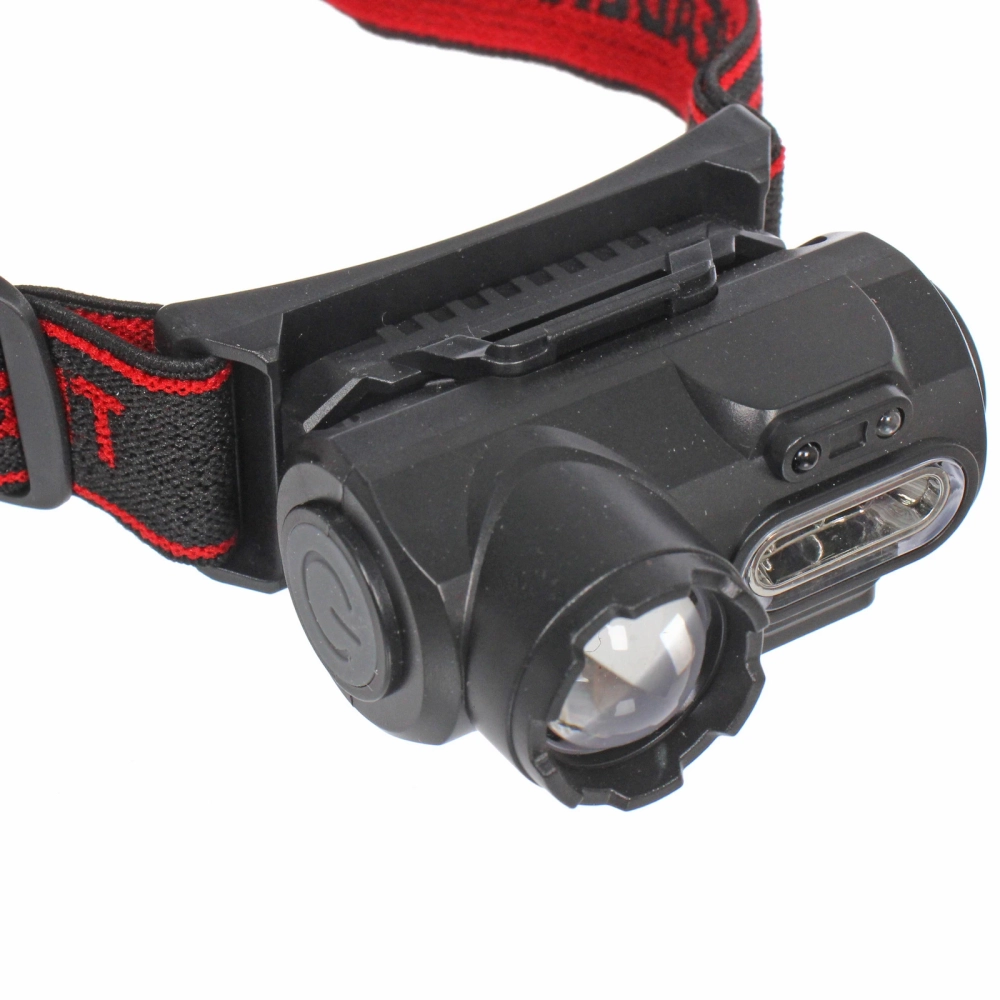 Фонарь налобный 6 режимов, 4LED, аккумуляторная батарея 500mAh USB 6351