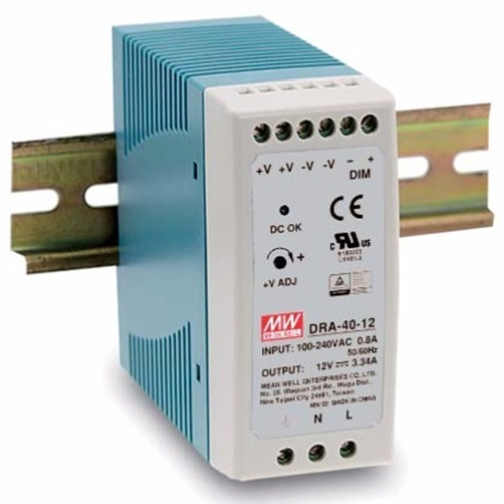 Преобразователь AC-DC сетевой Mean Well DRA-40-12