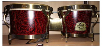 Elite Fiberglass Bongo, Бонго 7"/ 9", Цвет Burgundy Marble Pearl Pbf-300Dx/ 634