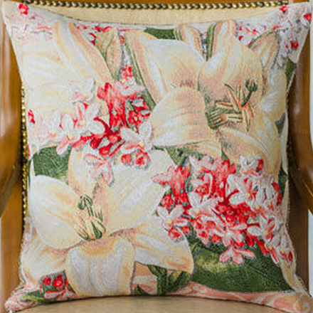 Гобеленовая наволочка "D. ЛИЛИИ", Россия.