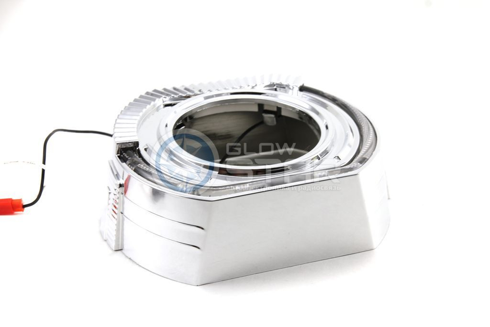 Бленда (маска) для линз 3.0 дюйма, BMW2.0 Led Left (белый+желтый) 2 режима, 1шт