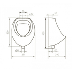 Писсуар "Мини" d 50 без крепл. (Rosa)