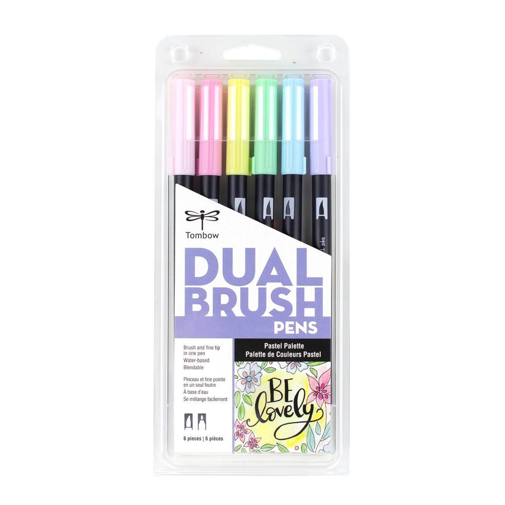 Набор Tombow AB-T Dual Brush 6 Pastel