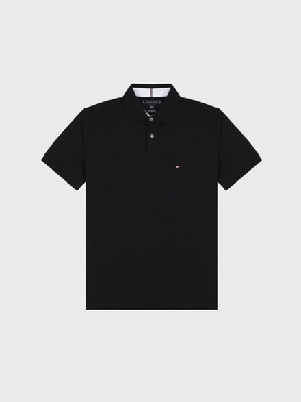 Поло Tommy Hilfiger Regular Fit Stretch Black