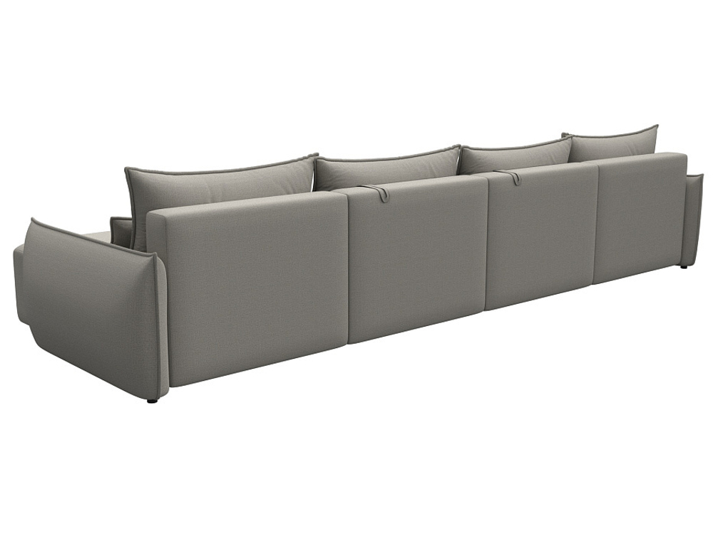 Диван П-образный Лига-051 НПБ Лонг РОГОЖКА Амур 02 бежевый